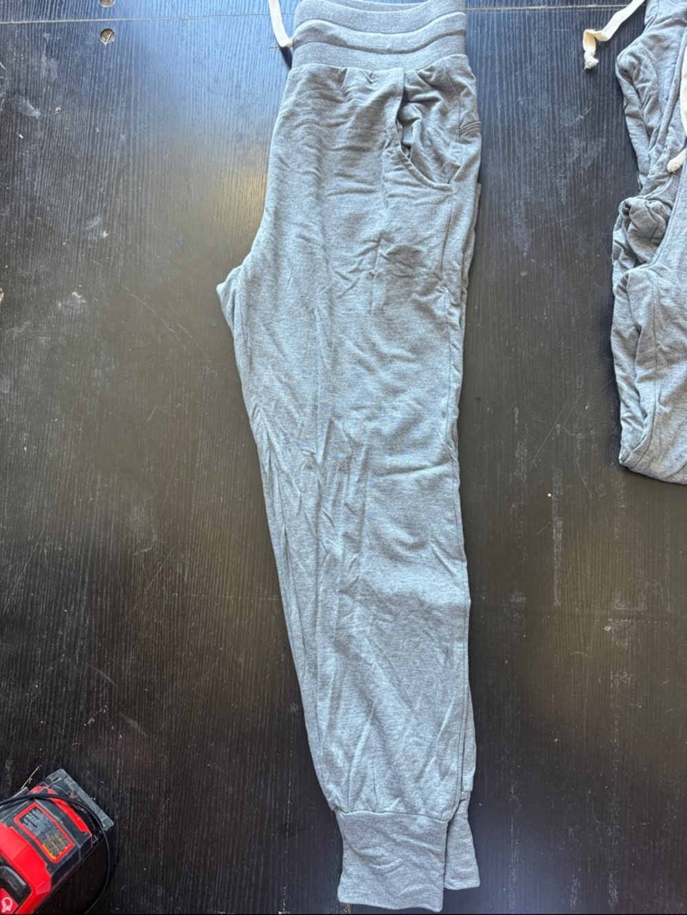 LA MIEL Women's Gray Drawstring Jogger Pants